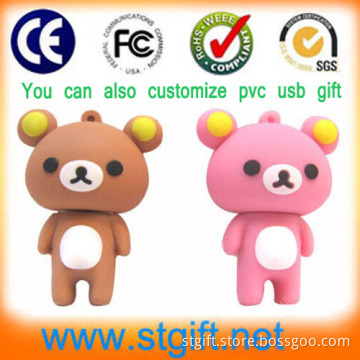 Wedding Gift Custom Bear Different Shape 1GB USB Flash Drive